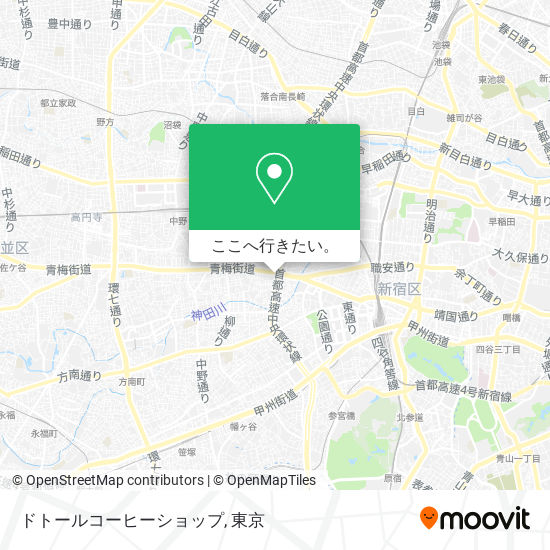 ドトールコーヒーショップ地図