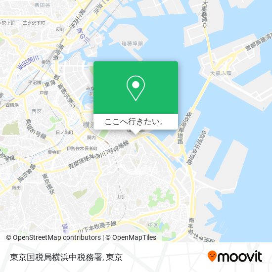 東京国税局横浜中税務署地図