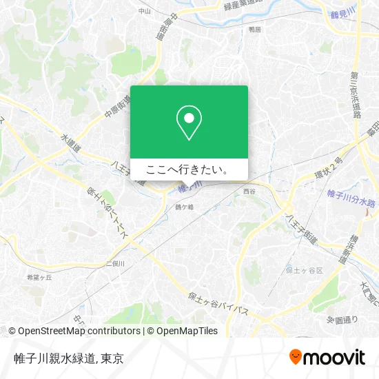 帷子川親水緑道地図