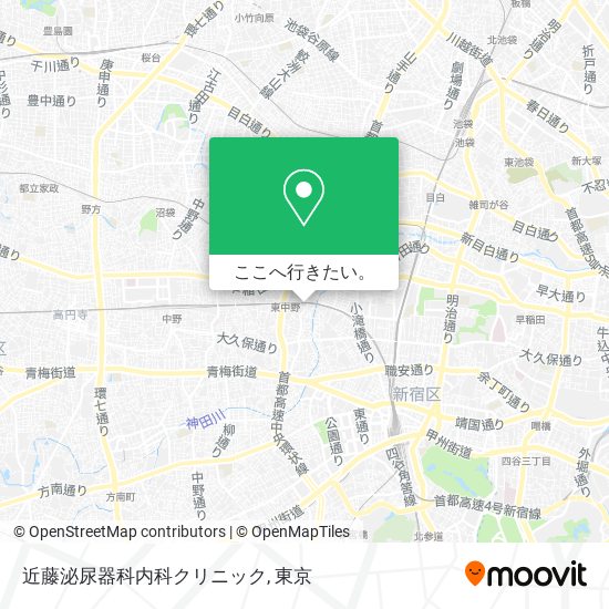 近藤泌尿器科内科クリニック地図