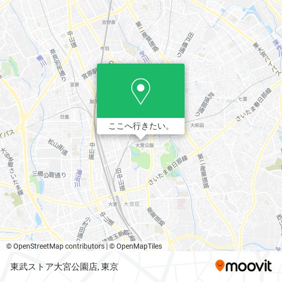 東武ストア大宮公園店地図