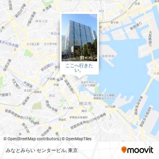 みなとみらい センタービル地図