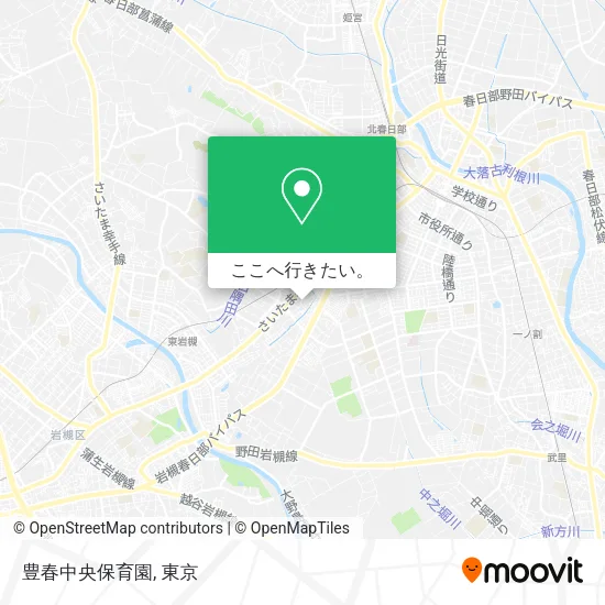 豊春中央保育園地図