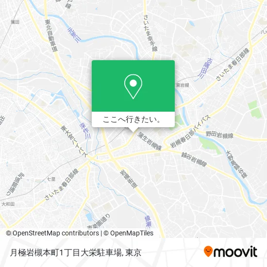 月極岩槻本町1丁目大栄駐車場地図