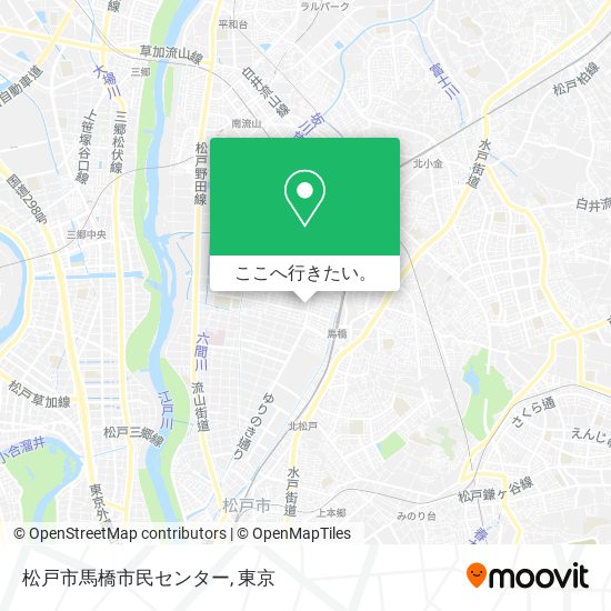 松戸市馬橋市民センター地図