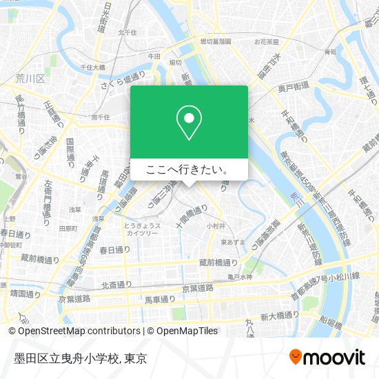 墨田区立曳舟小学校地図