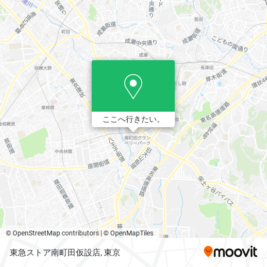 東急ストア南町田仮設店地図
