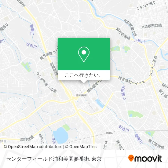 センターフィールド浦和美園参番街地図