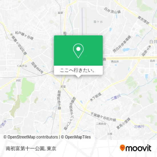 南初富第十一公園地図