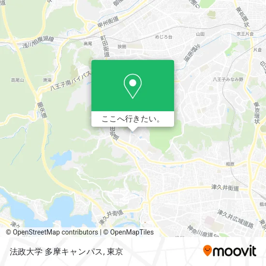法政大学 多摩キャンパス地図