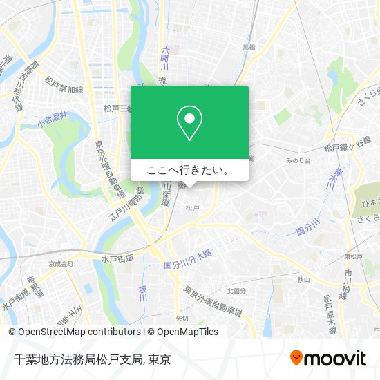 千葉地方法務局松戸支局地図