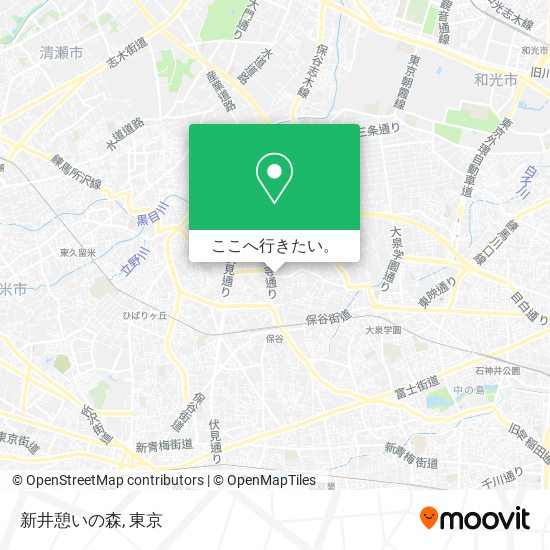 新井憩いの森地図