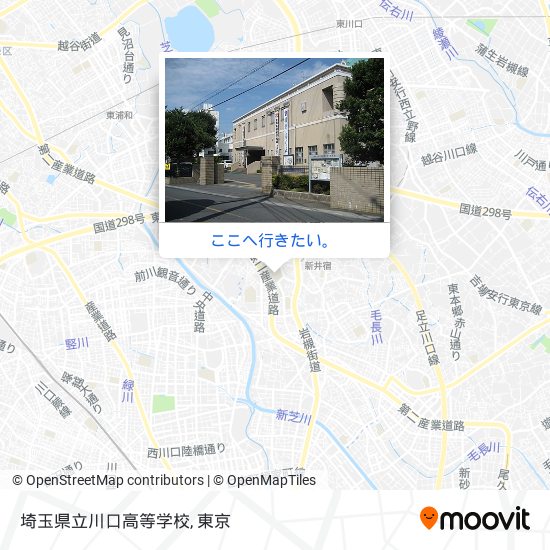 埼玉県立川口高等学校地図