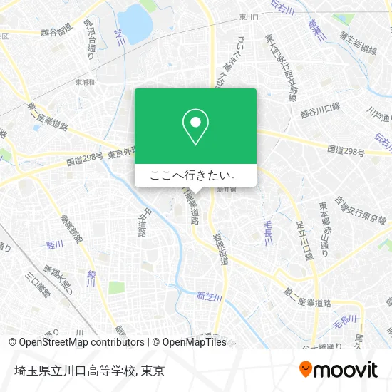 埼玉県立川口高等学校地図