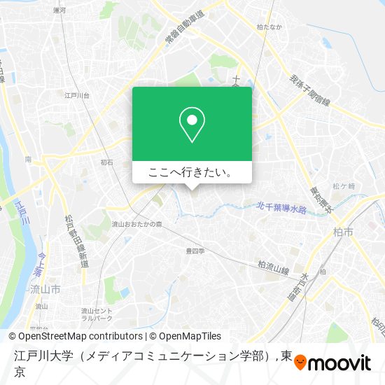 江戸川大学（メディアコミュニケーション学部）地図