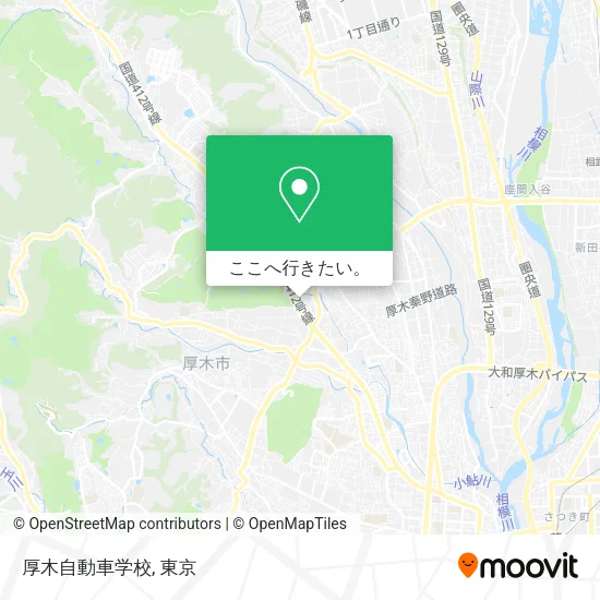 厚木自動車学校地図