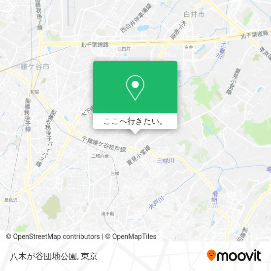 八木が谷団地公園地図