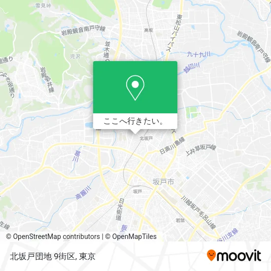 北坂戸団地 9街区地図