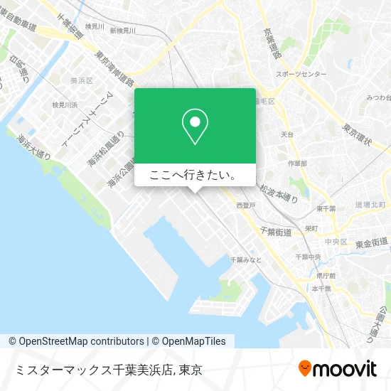 ミスターマックス千葉美浜店地図