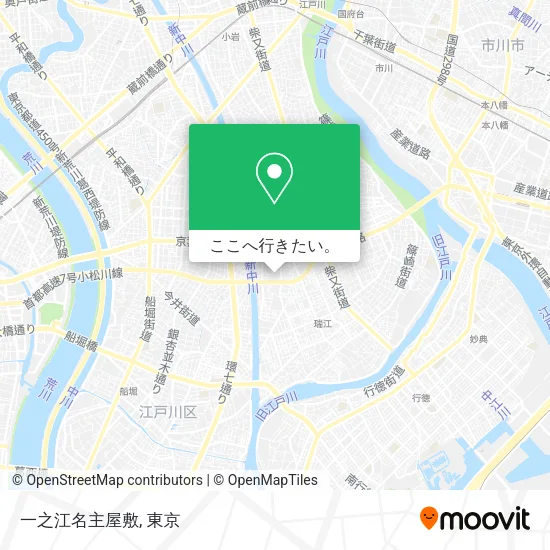 一之江名主屋敷地図