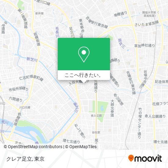 クレア足立地図