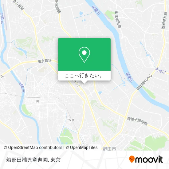 船形田端児童遊園地図