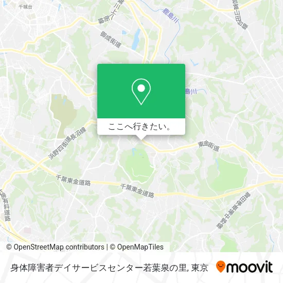 身体障害者デイサービスセンター若葉泉の里地図