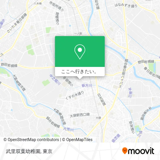 武里双葉幼稚園地図
