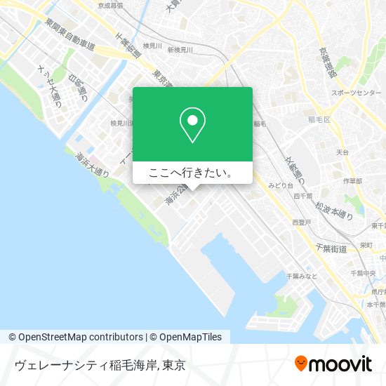 ヴェレーナシティ稲毛海岸地図