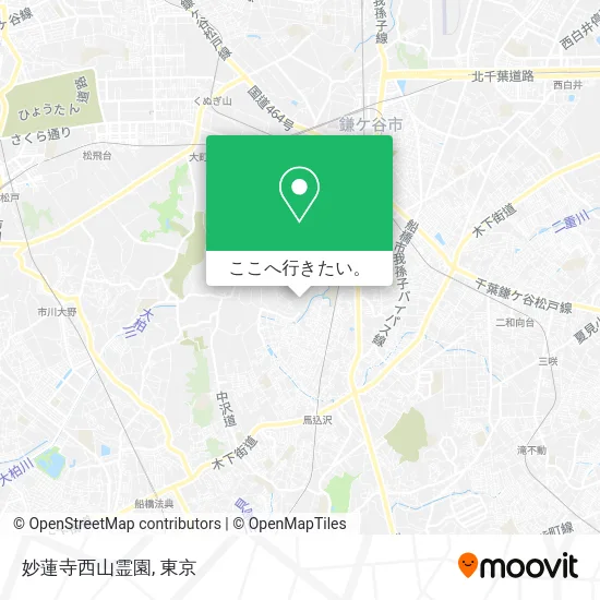 妙蓮寺西山霊園地図