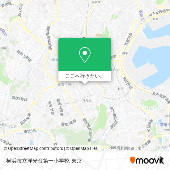 横浜市立洋光台第一小学校地図