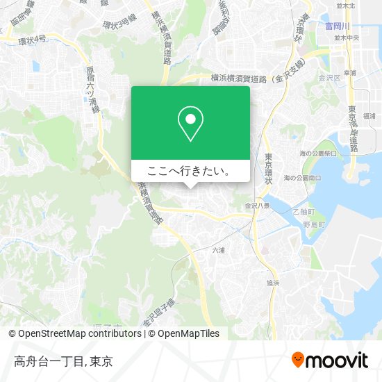高舟台一丁目地図