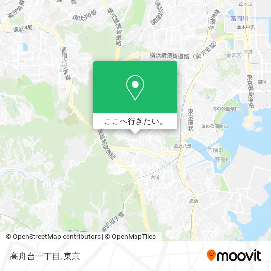 高舟台一丁目地図