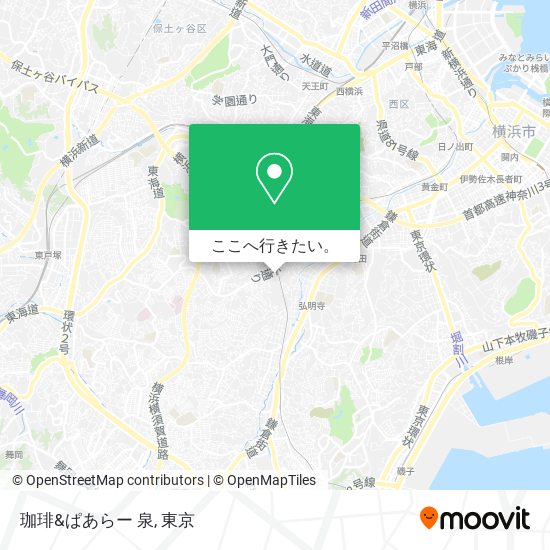 珈琲&ぱあらー 泉地図