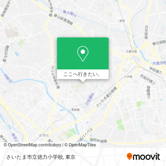 さいたま市立徳力小学校地図