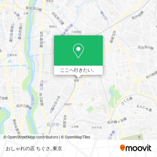 おしゃれの店 ちぐさ地図