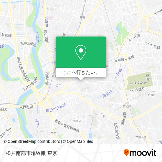 松戸南部市場W棟地図