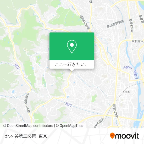 北ヶ谷第二公園地図