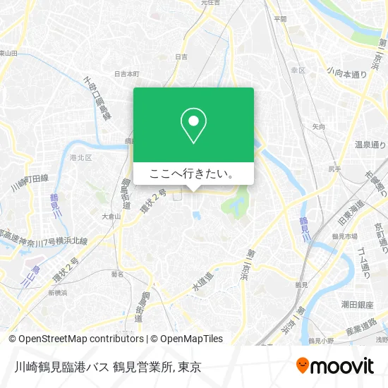 川崎鶴見臨港バス 鶴見営業所地図