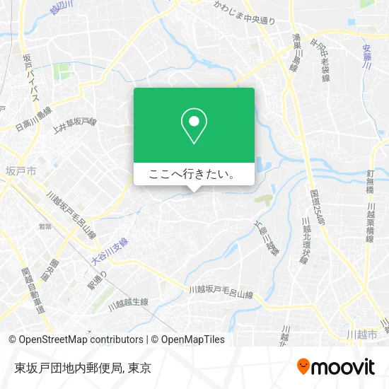 東坂戸団地内郵便局地図