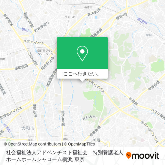 社会福祉法人アドベンチスト福祉会　特別養護老人ホームホームシャローム横浜地図