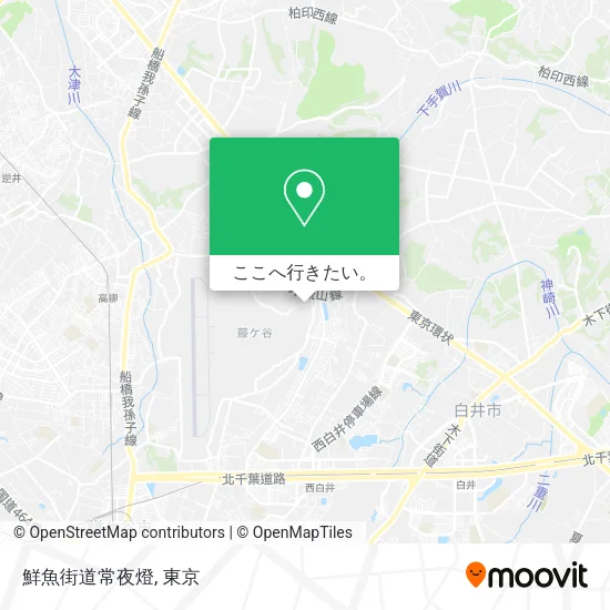 鮮魚街道常夜燈地図