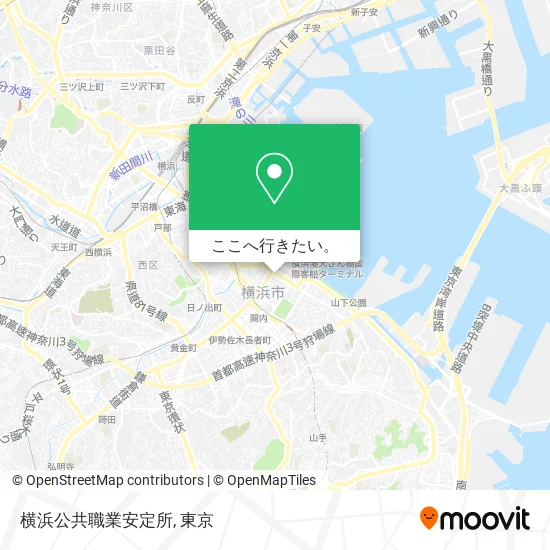 横浜公共職業安定所地図