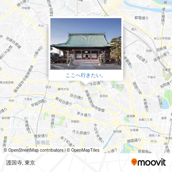 護国寺地図