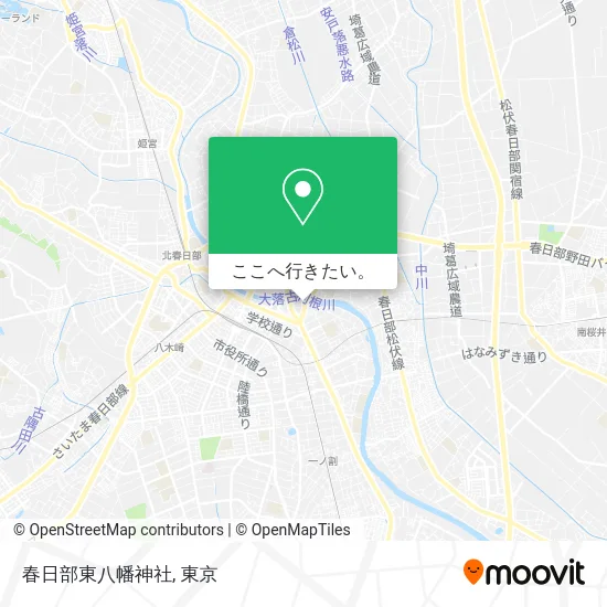 春日部東八幡神社地図
