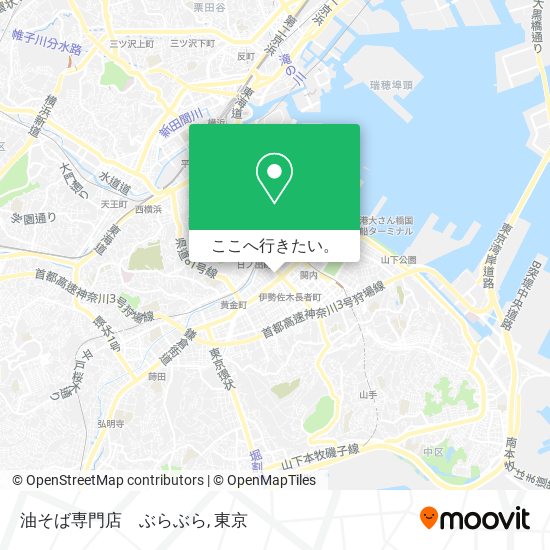 油そば専門店　ぶらぶら地図