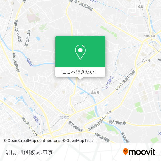 岩槻上野郵便局地図