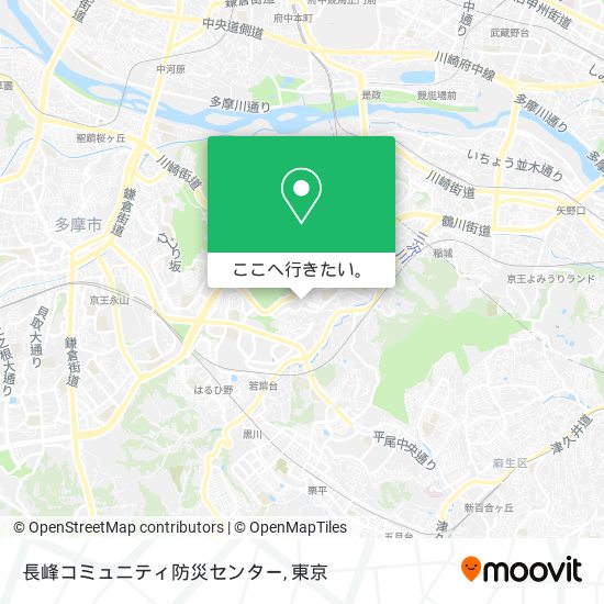 長峰コミュニティ防災センター地図