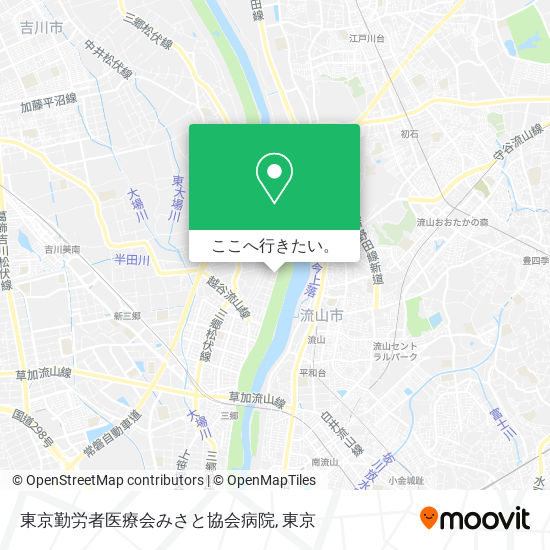 東京勤労者医療会みさと協会病院地図