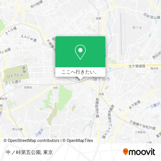 中ノ峠第五公園地図